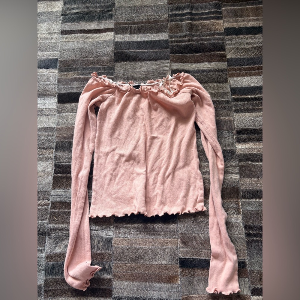 Forever 21 Blush Ruffled Blouse